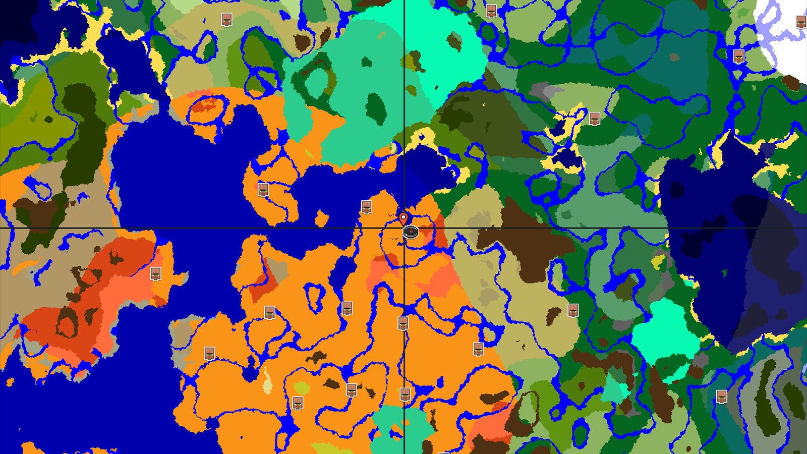 Desert Spawn with Nearby Badlands and Jungle — Minecraft seed preview