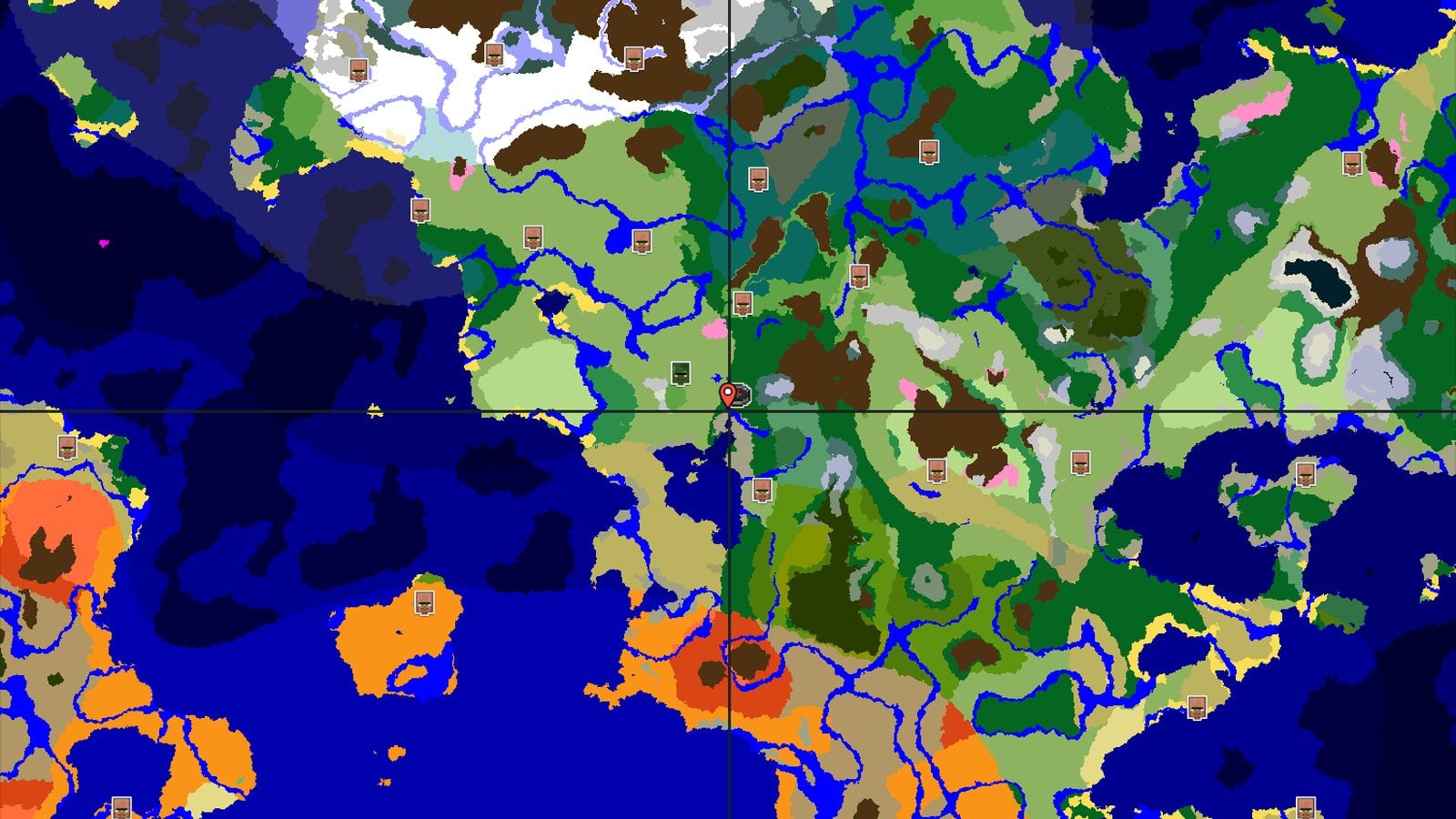 Spawn in a Forest with a Nearby Cherry Grove — Minecraft seed preview