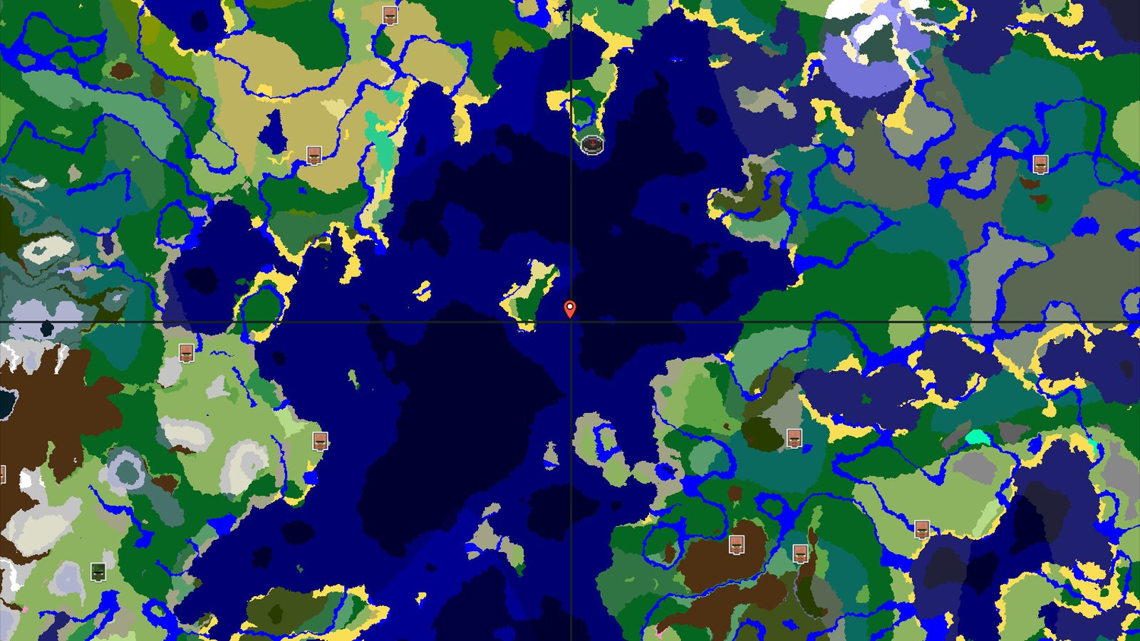Ocean Spawn with a Nearby Trial Chambers and Ocean Monument — Minecraft seed preview