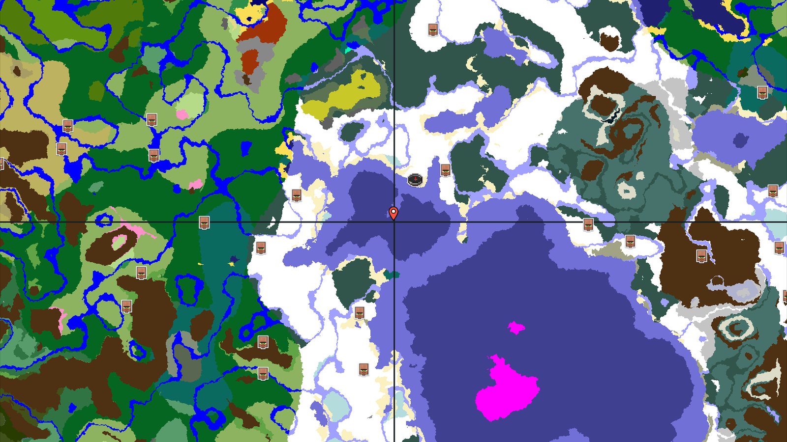 Ice Spikes Near Frozen Ocean — Minecraft seed preview
