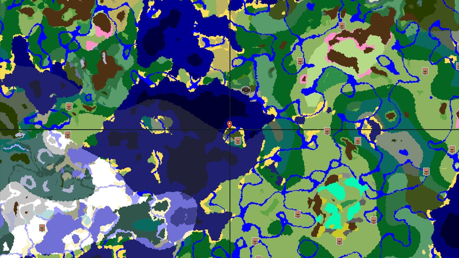 An Island Spawn with Quick Dungeon Access — Minecraft seed preview