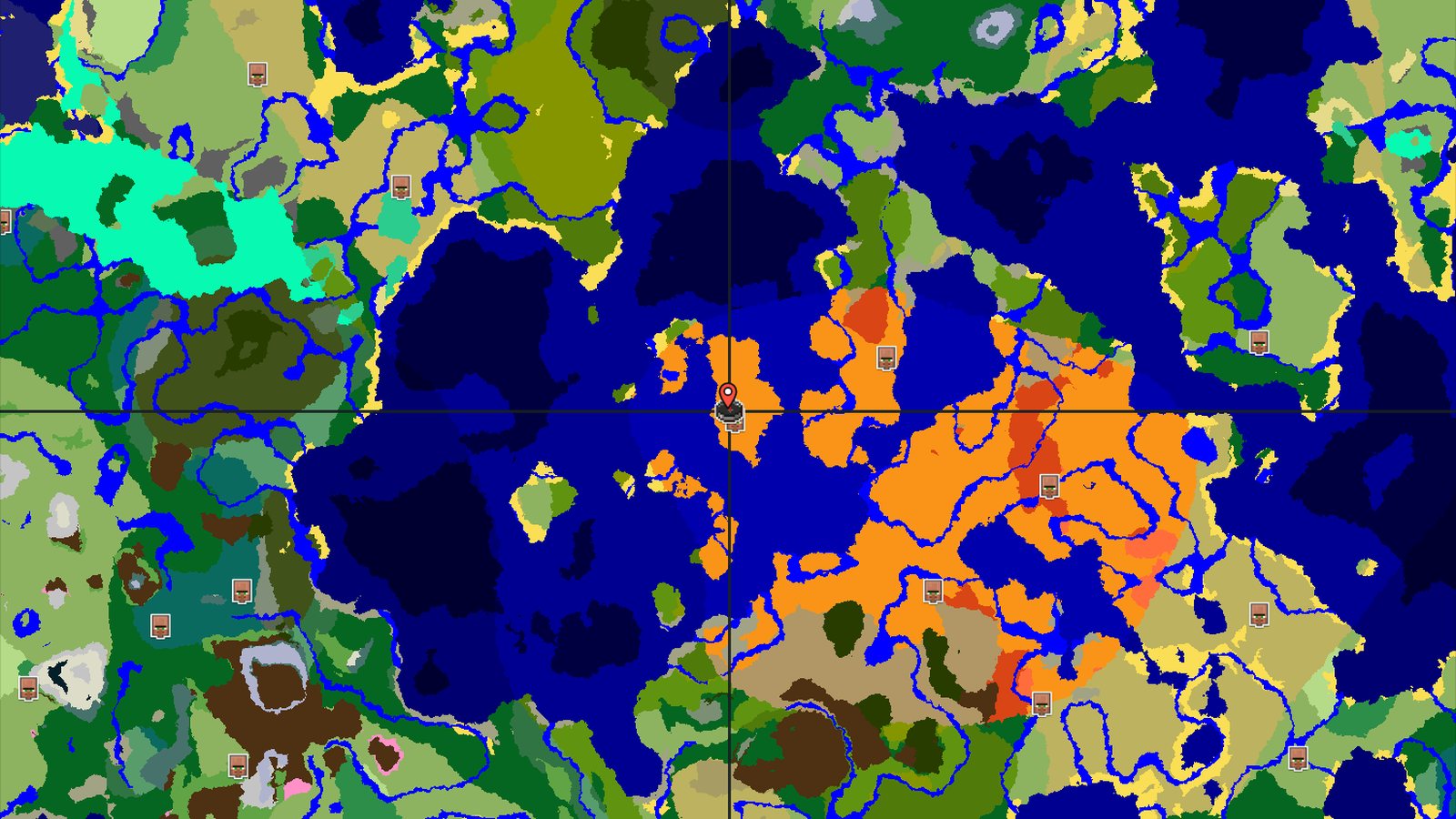 Desert Island Start with Nearby Jungle and Trial Chambers — Minecraft seed preview