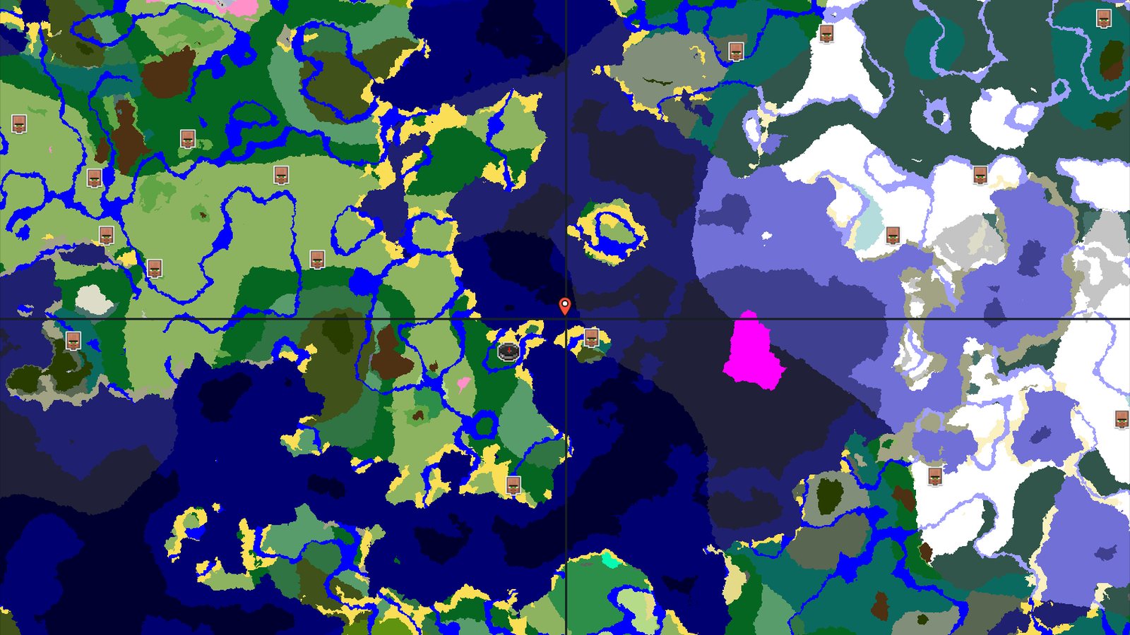 Forest Island Spawn with Close Buried Treasure — Minecraft seed preview