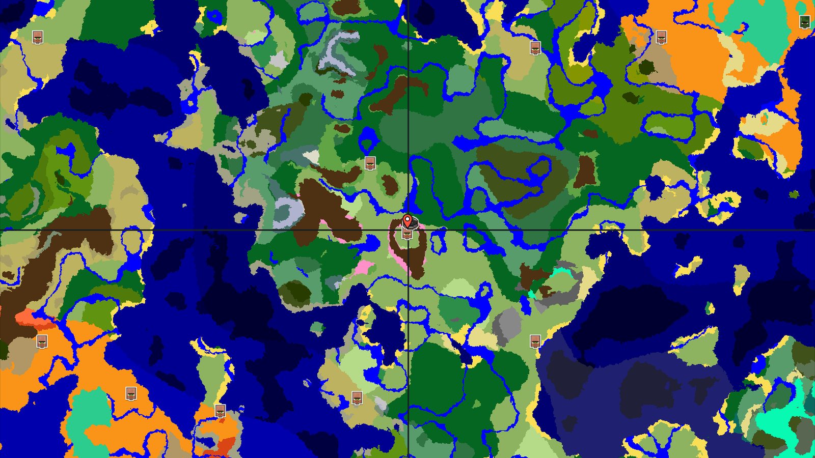 Cherry Grove Start with Nearby Mineshaft — Minecraft seed preview