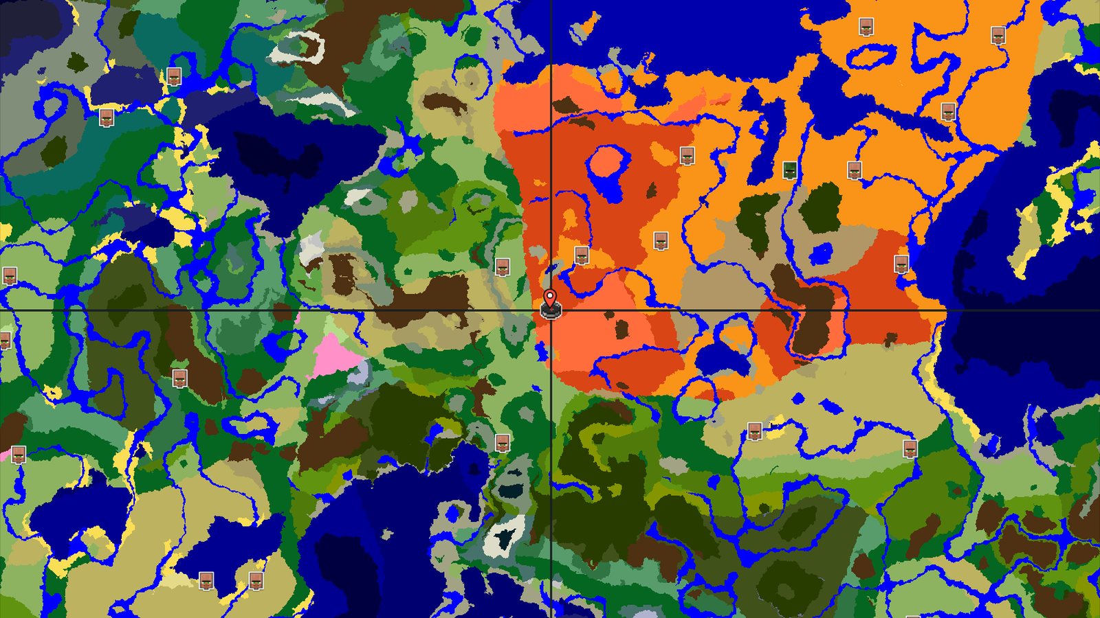 Badlands Spawn with Nearby Stony Peaks and Desert — Minecraft seed preview