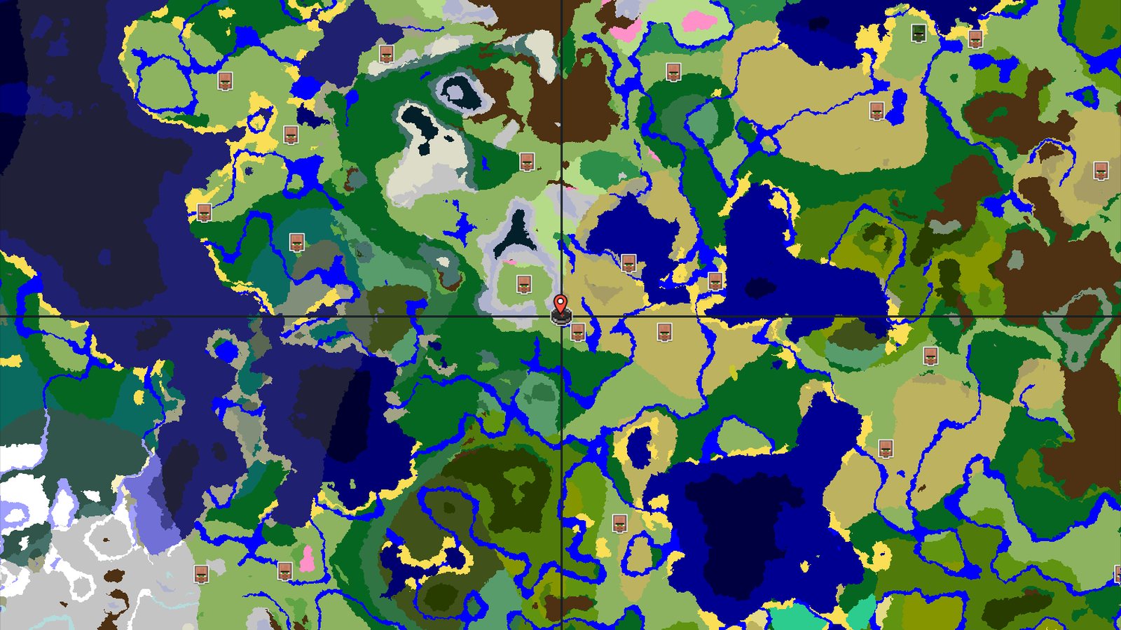 Spawn in Plains with Mountains and a Cherry Grove Nearby — Minecraft seed preview