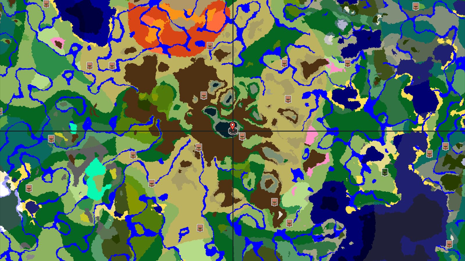 Towering Peaks and Savannah Shores — Minecraft seed preview