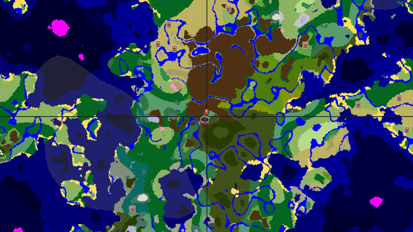 A Lush Forest Start with Many Biomes Nearby — Minecraft seed preview