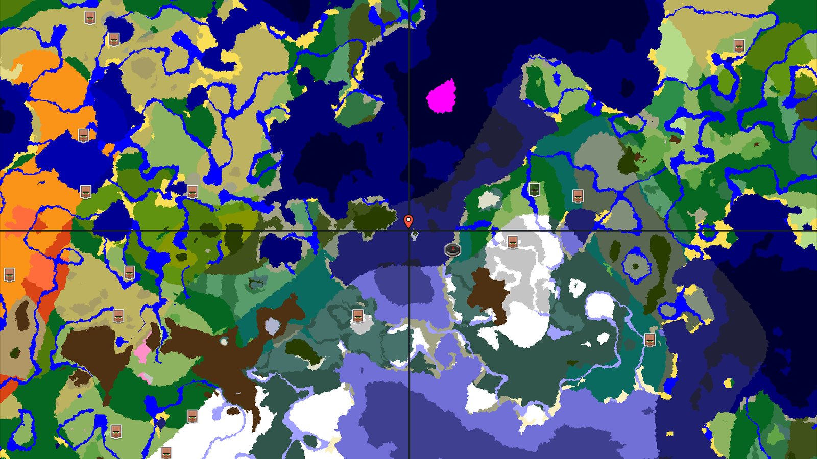 Spawn in Taiga, Trail Ruins and Cold Ocean Nearby — Minecraft seed preview