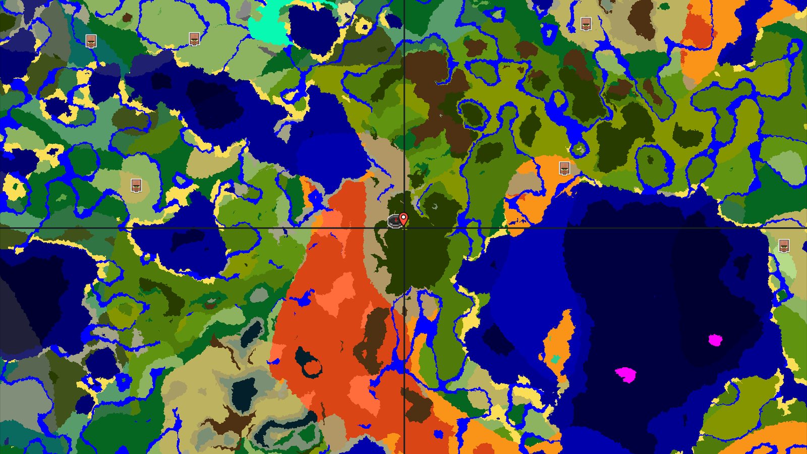 A Jungle Spawn with Close Badlands and Mountains — Minecraft seed preview