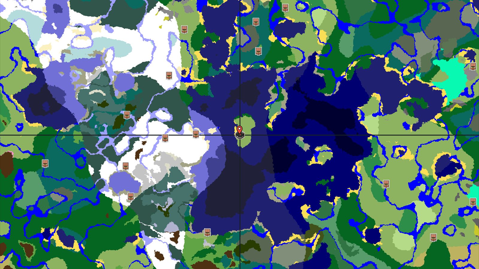 An Island Start with a Nearby Pillager Outpost — Minecraft seed preview