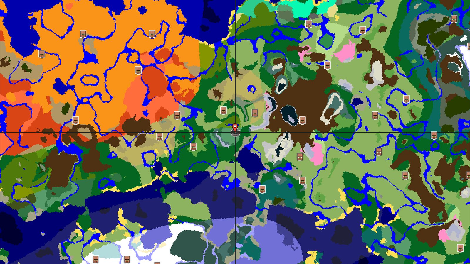 A Mountainous Start With Nearby Jungle and Badlands — Minecraft seed preview