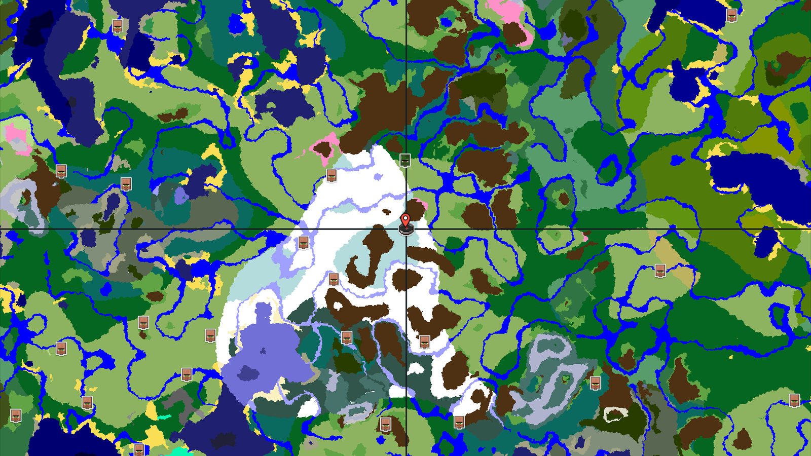 Ice Spikes Spawn with Nearby Cherry Grove — Minecraft seed preview