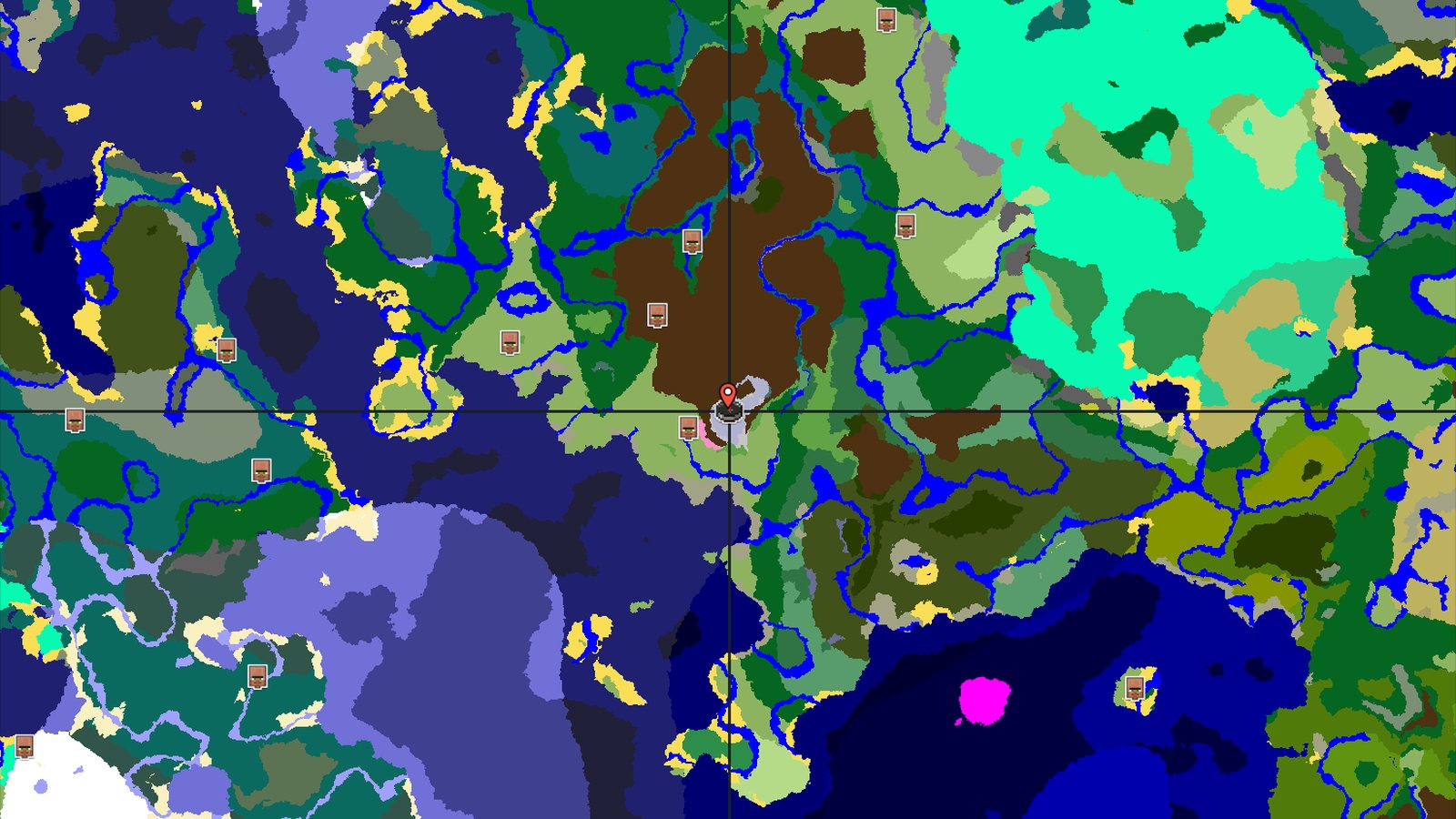 A Frozen Peak Start with a Nearby Cherry Grove — Minecraft seed preview