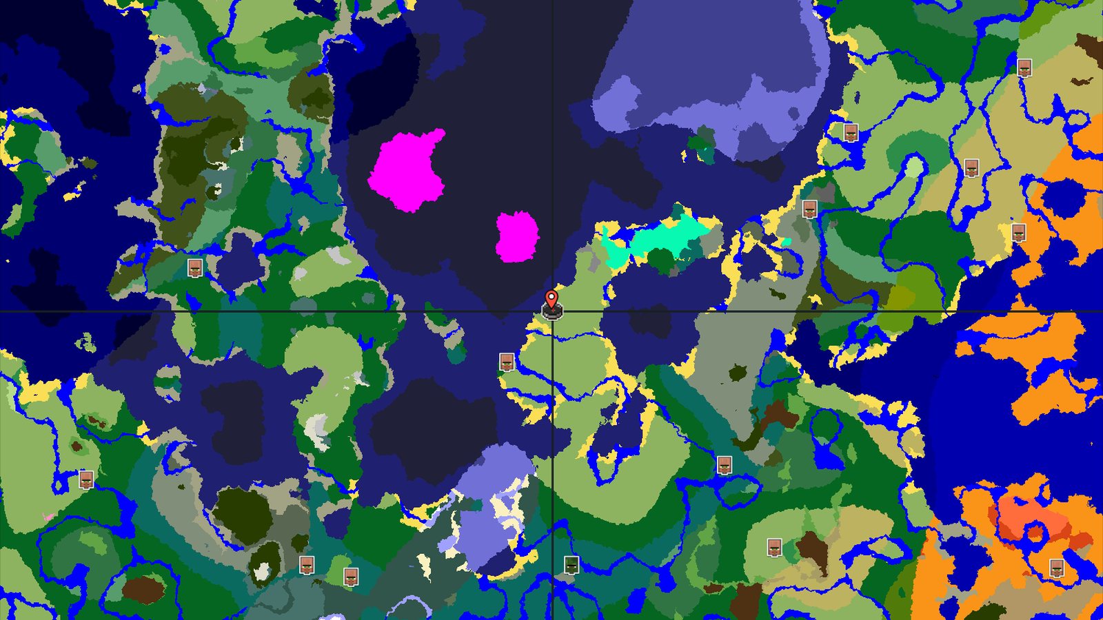 Mushroom Fields Near Plains Spawn — Minecraft seed preview