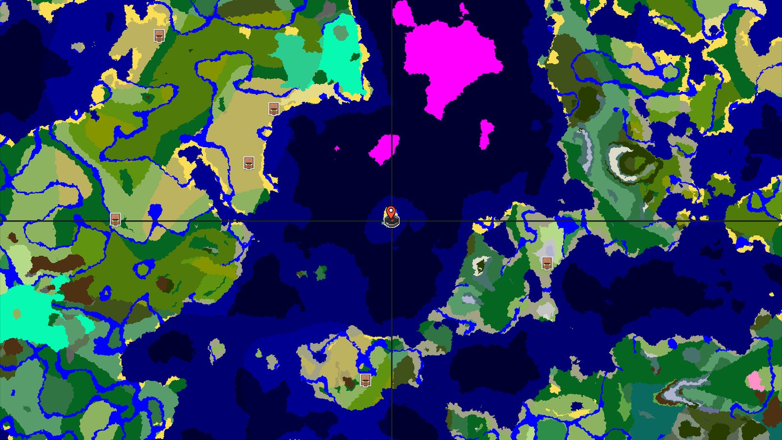 Ocean Sprawl with Underground Riches at Spawn — Minecraft seed preview