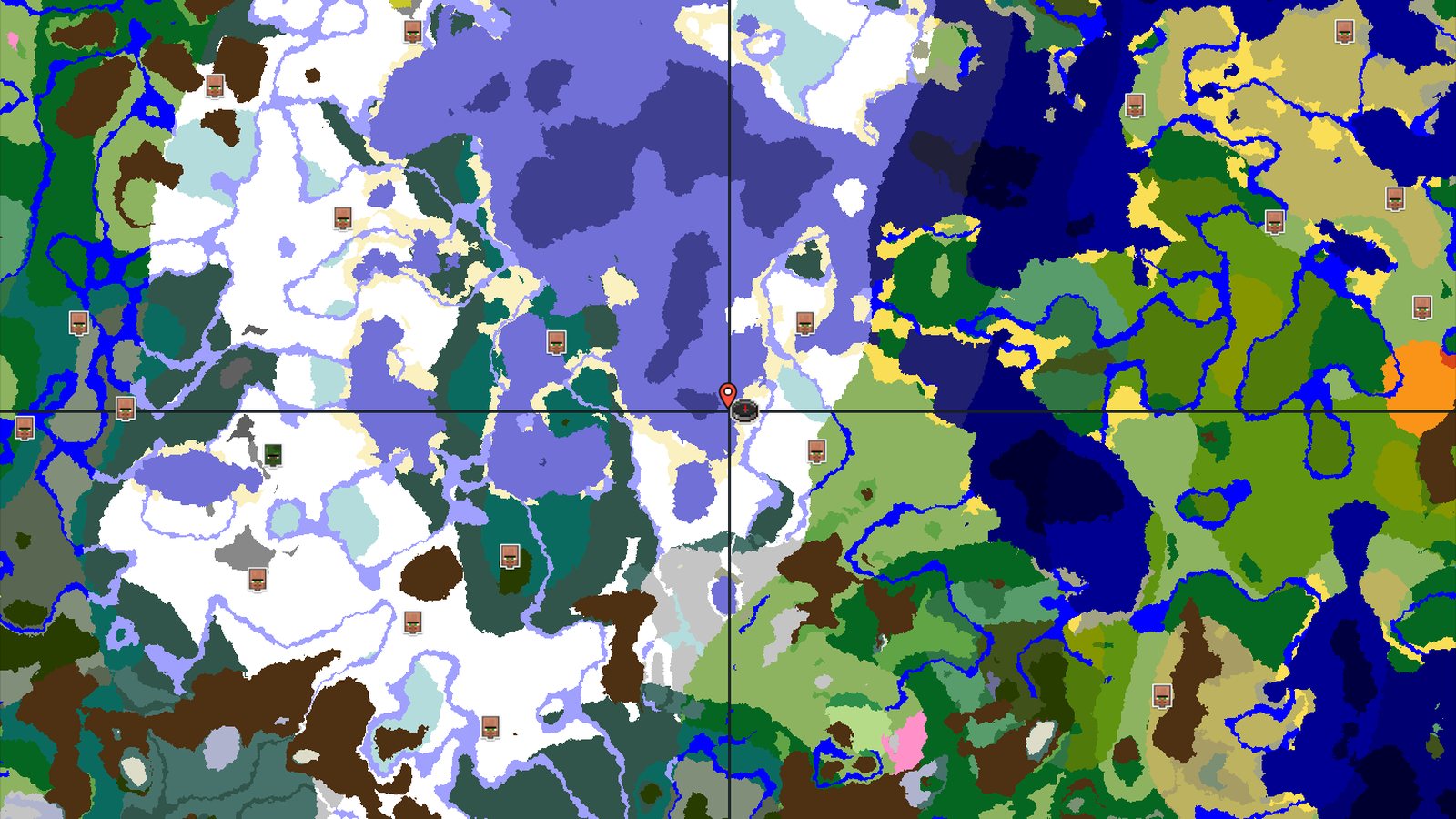 A Cold Start With Close Ice Spikes — Minecraft seed preview