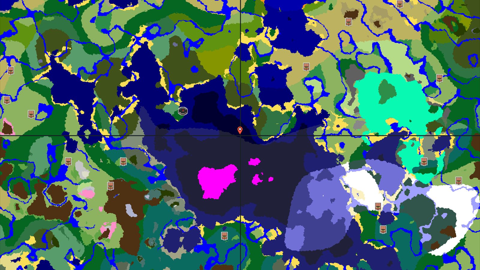 Dark Forest Spawn with Nearby Mushroom Fields — Minecraft seed preview