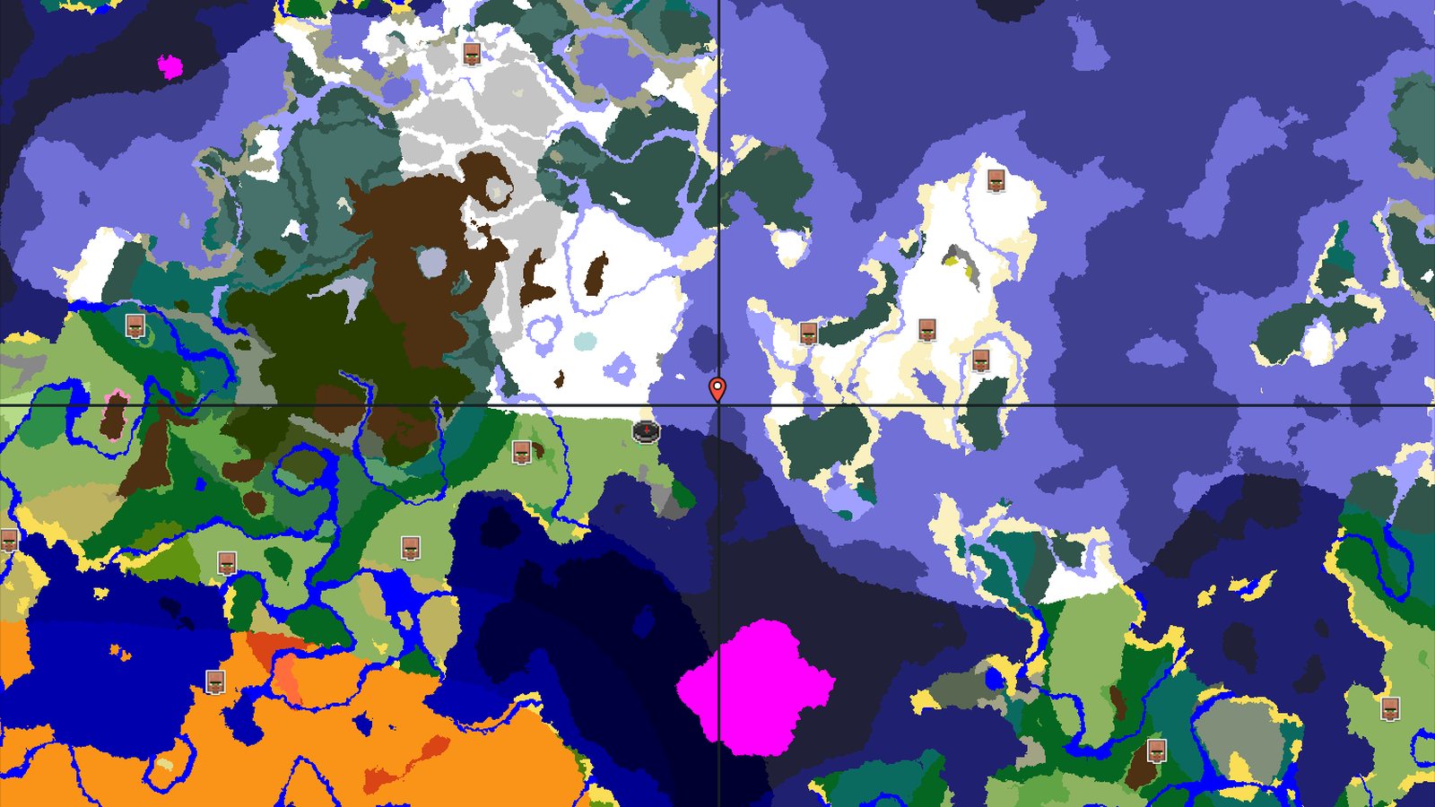 Swamp Spawn with Nearby Frozen Oceans and Trial Chambers — Minecraft seed preview