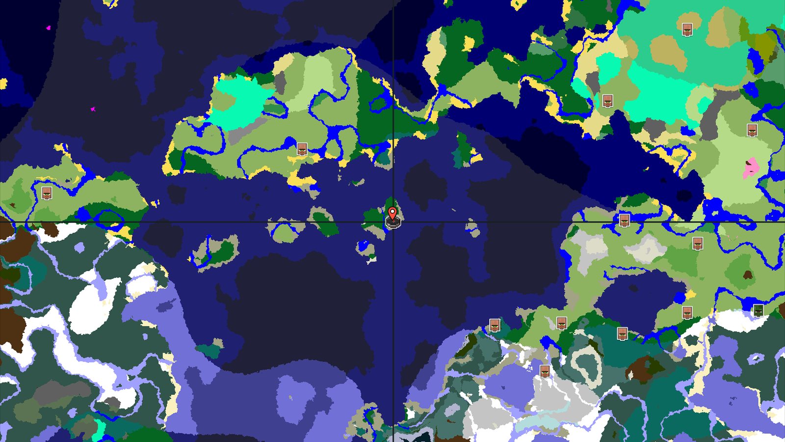 Spawn in Icy Peaks with Nearby Trial Chambers and Ocean Loot — Minecraft seed preview