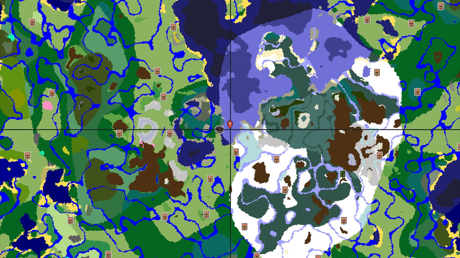 Ancient City and Icy Peaks Near Spawn — Minecraft seed preview