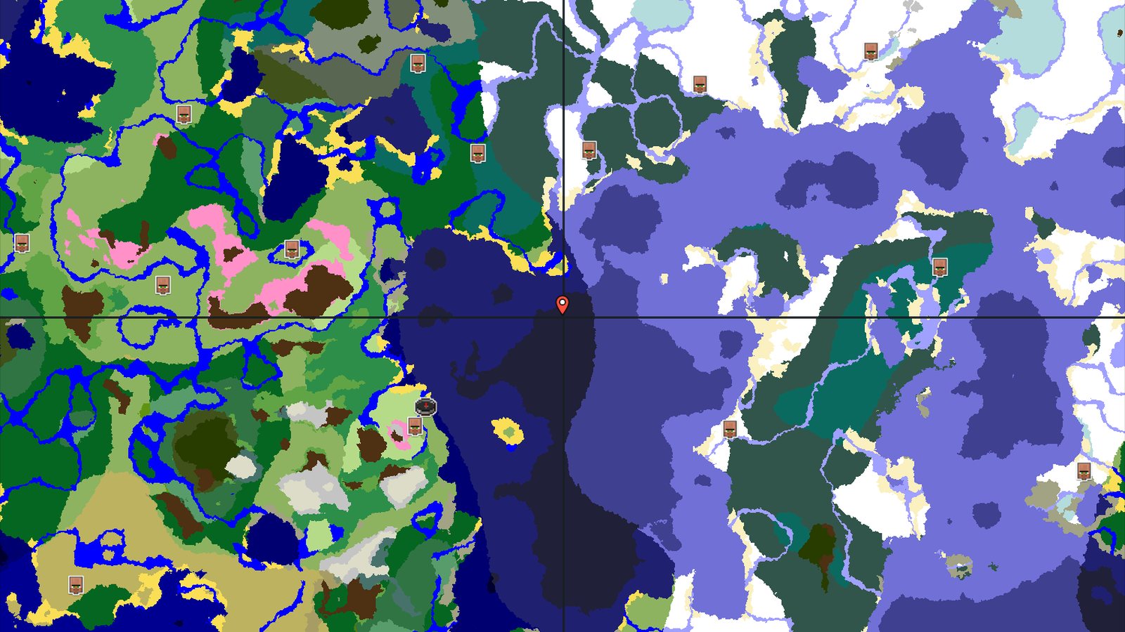 Plains Spawn Near Flower Forest and Village — Minecraft seed preview