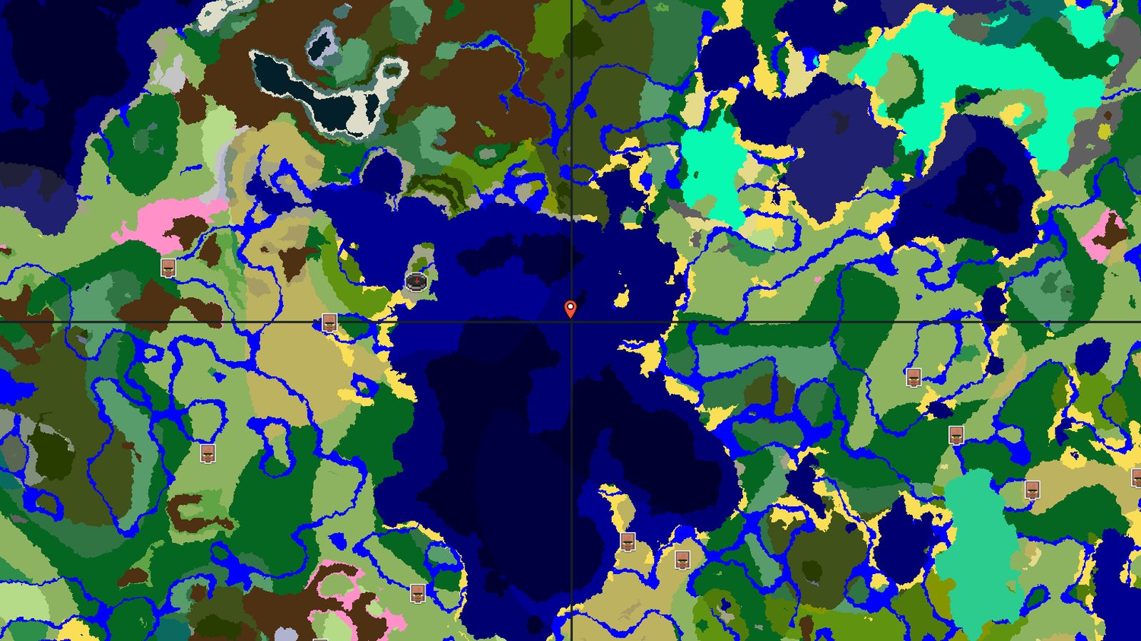 Sparse Jungle Peninsula with Close Buried Treasure — Minecraft seed preview