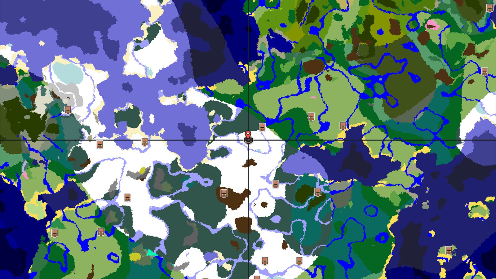 A Snowy Start with Quick Underground Access — Minecraft seed preview