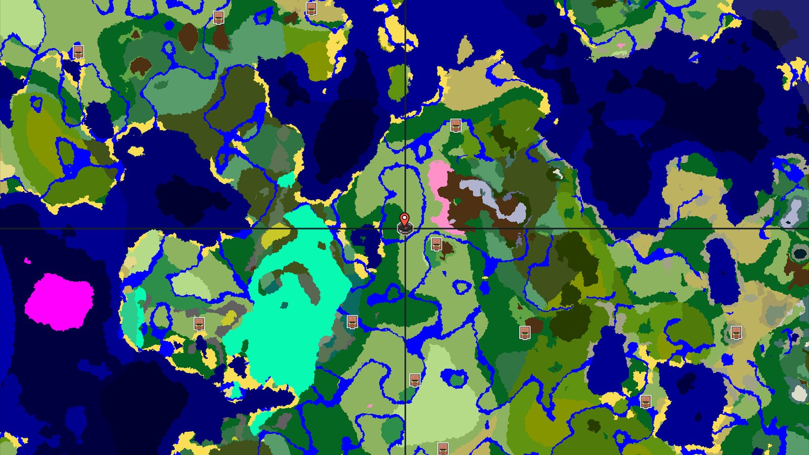 A Lush Plains Spawn with Nearby Cherry Groves and Peaks — Minecraft seed preview