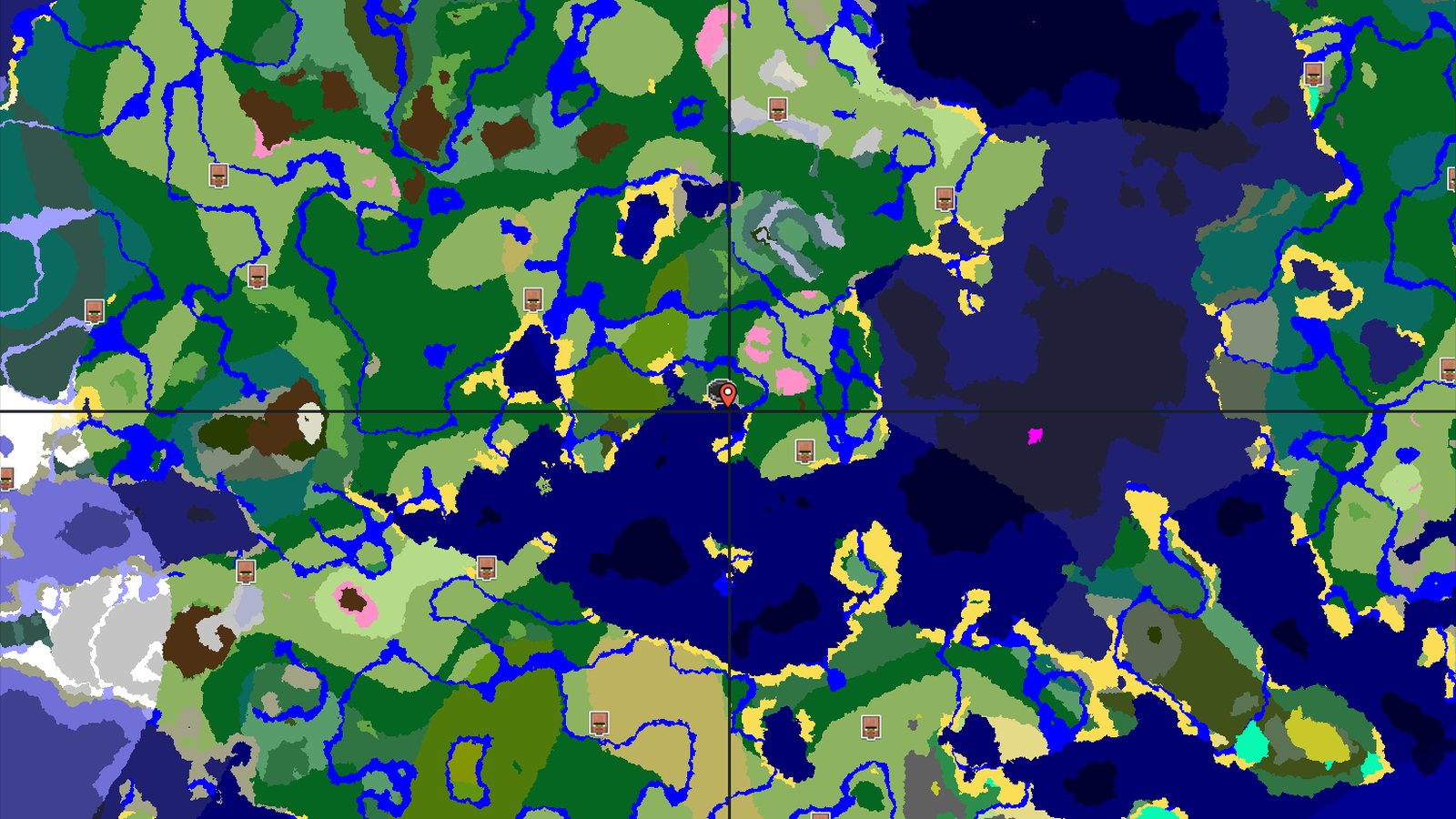 Cherry Grove Hills and Coastal Forests — Minecraft seed preview