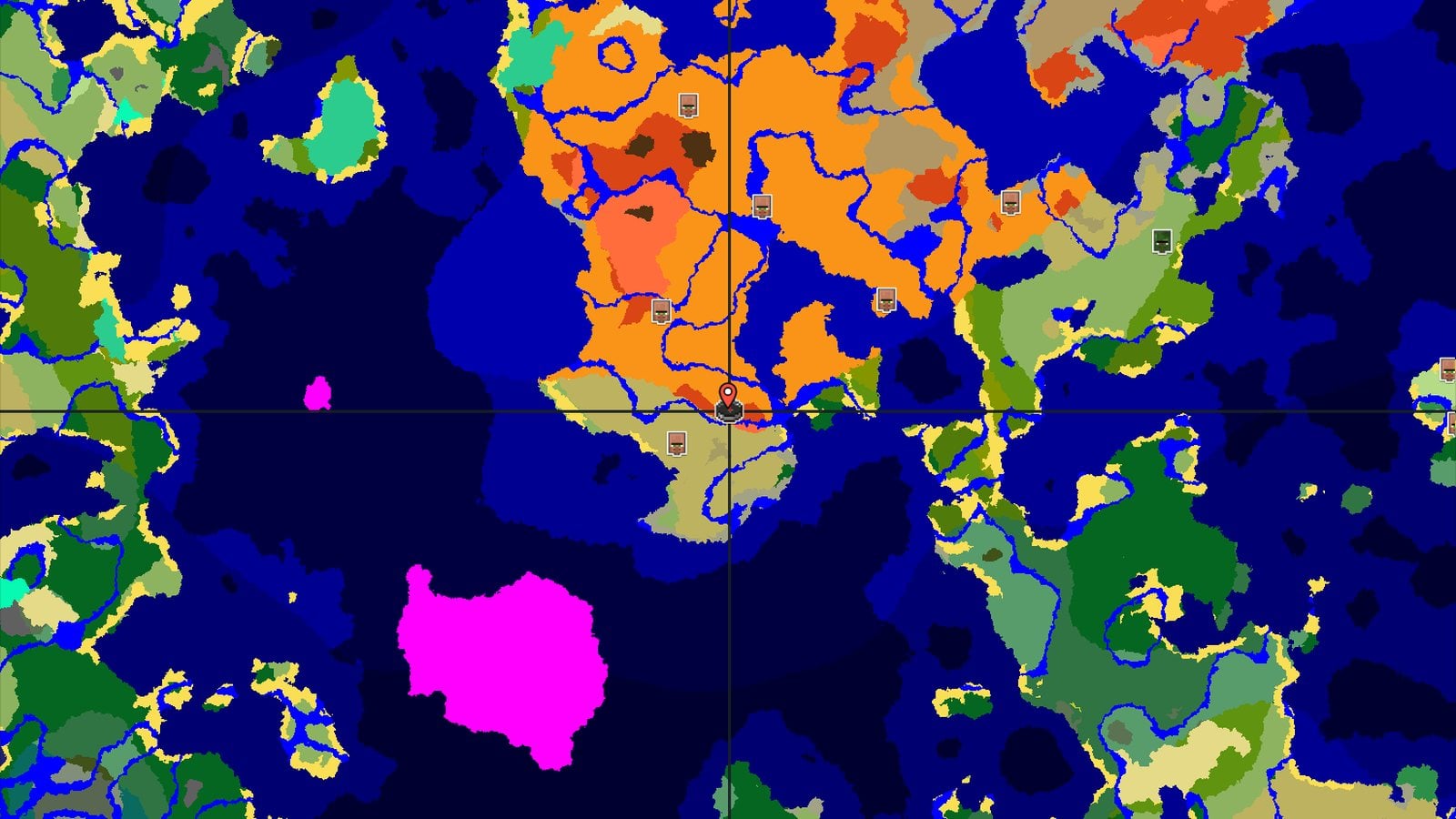Spawn in a Desert with Eroded Badlands Nearby — Minecraft seed preview
