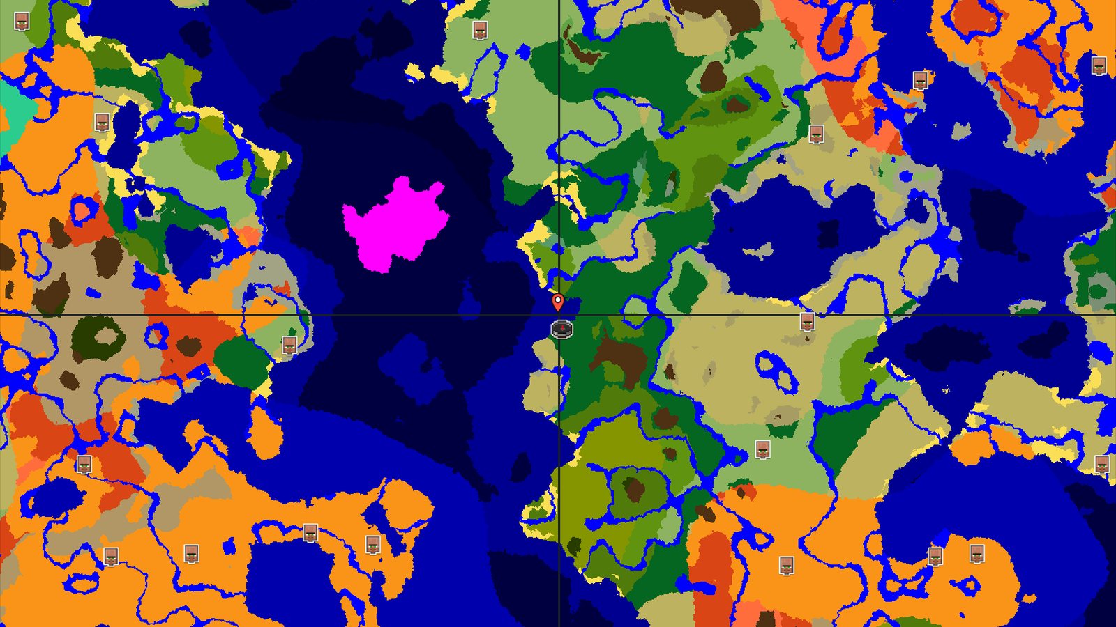 Forest Spawn with Nearby Jungle Temple and Ocean — Minecraft seed preview