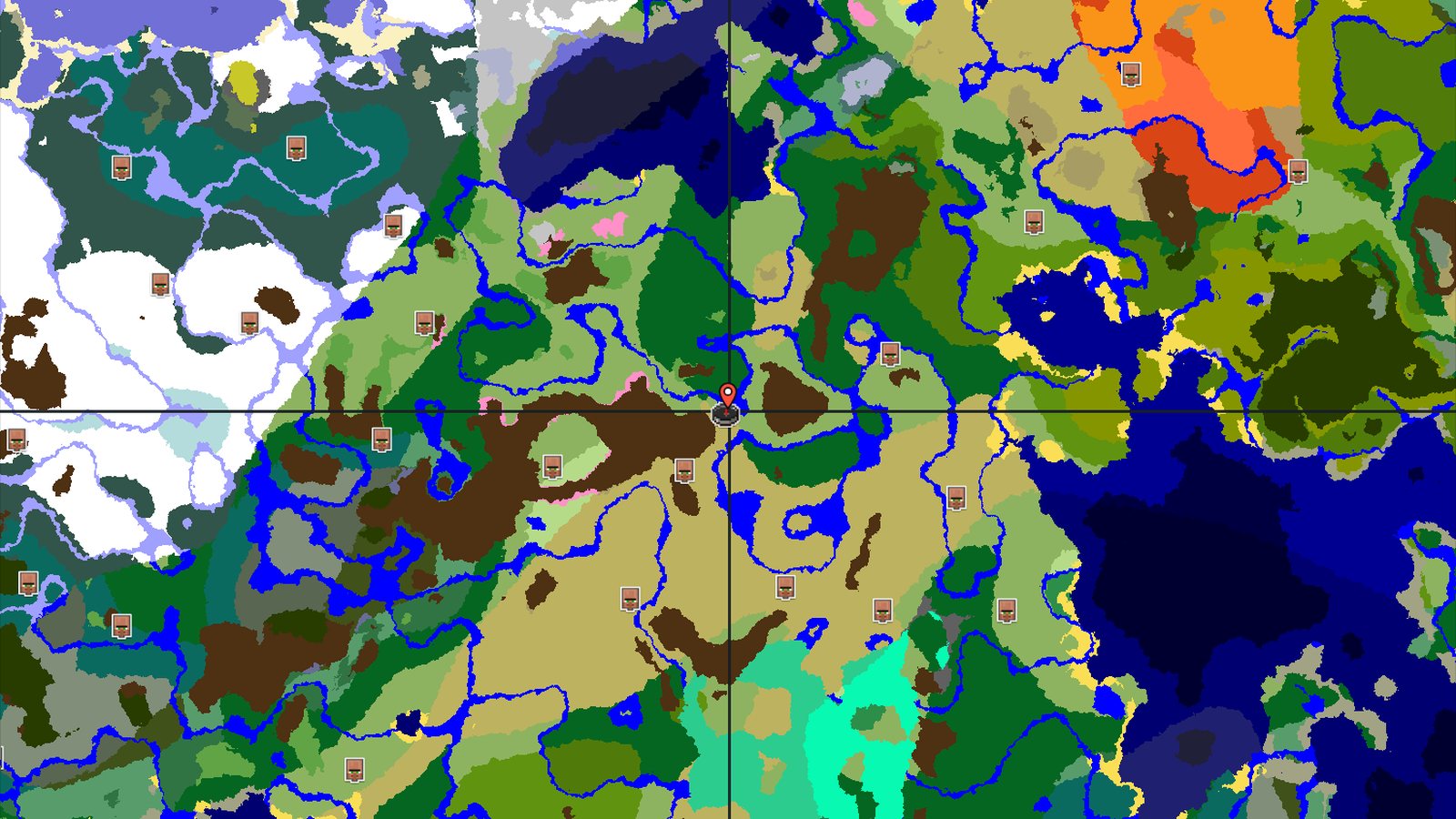 Savanna Hills, Close Cherry Grove, and a Nearby Village — Minecraft seed preview