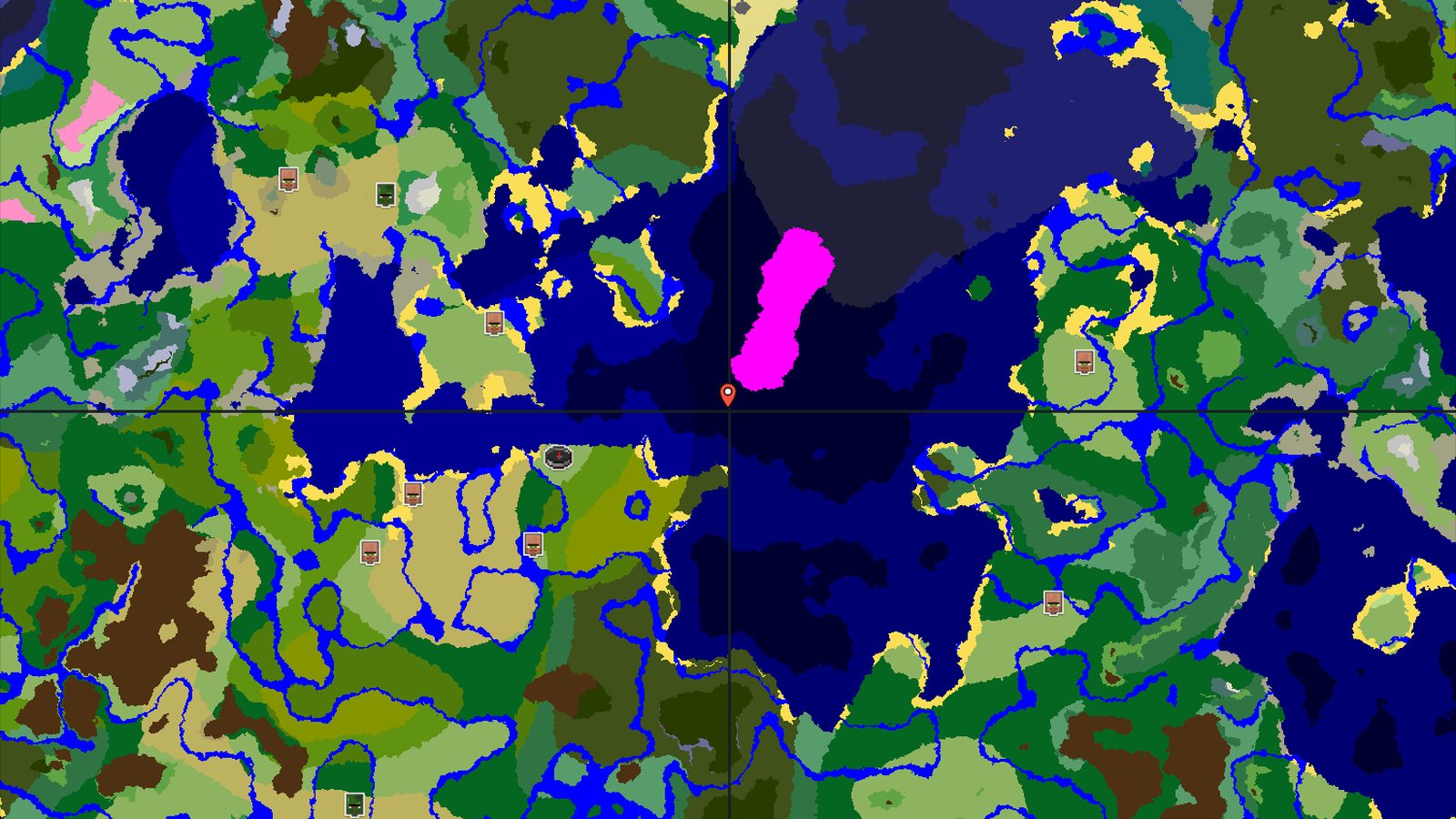 Spawn Near a Mushroom Fields Island and Jungle Biomes — Minecraft seed preview