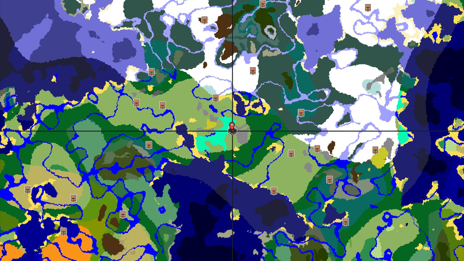 Spawn Next to a Village, Then Head to Snowy Biomes — Minecraft seed preview