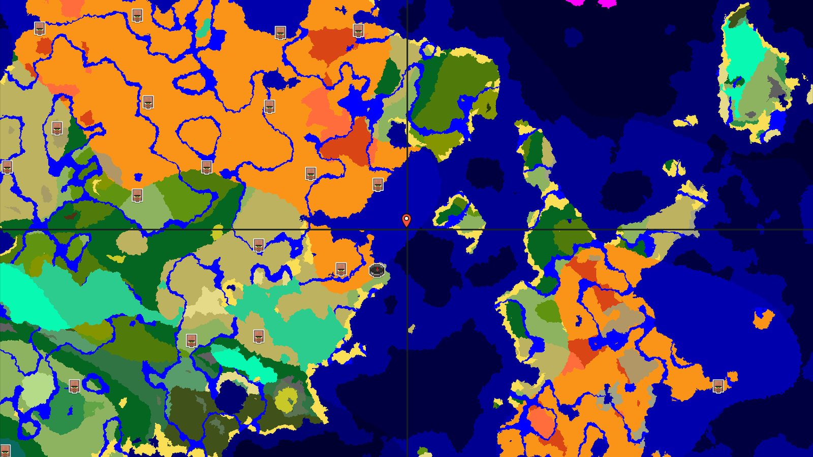 Desert Spawn with Nearby Ruined Portal and Village — Minecraft seed preview