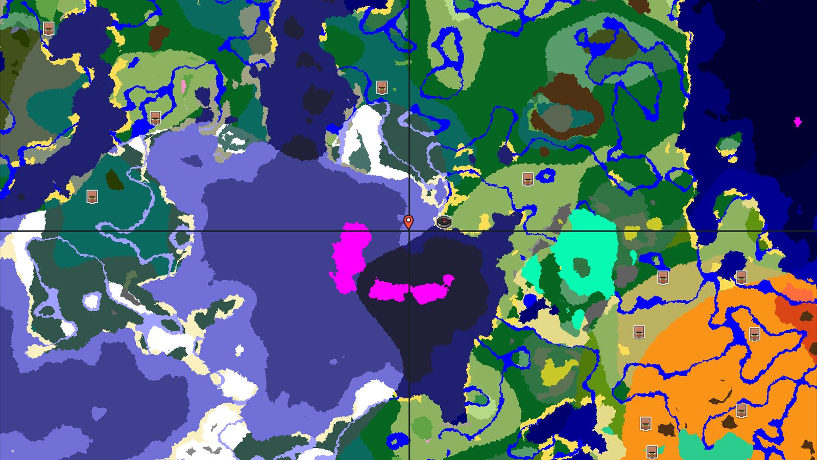 Mushroom Fields and Ocean Monument Seed — Minecraft seed preview