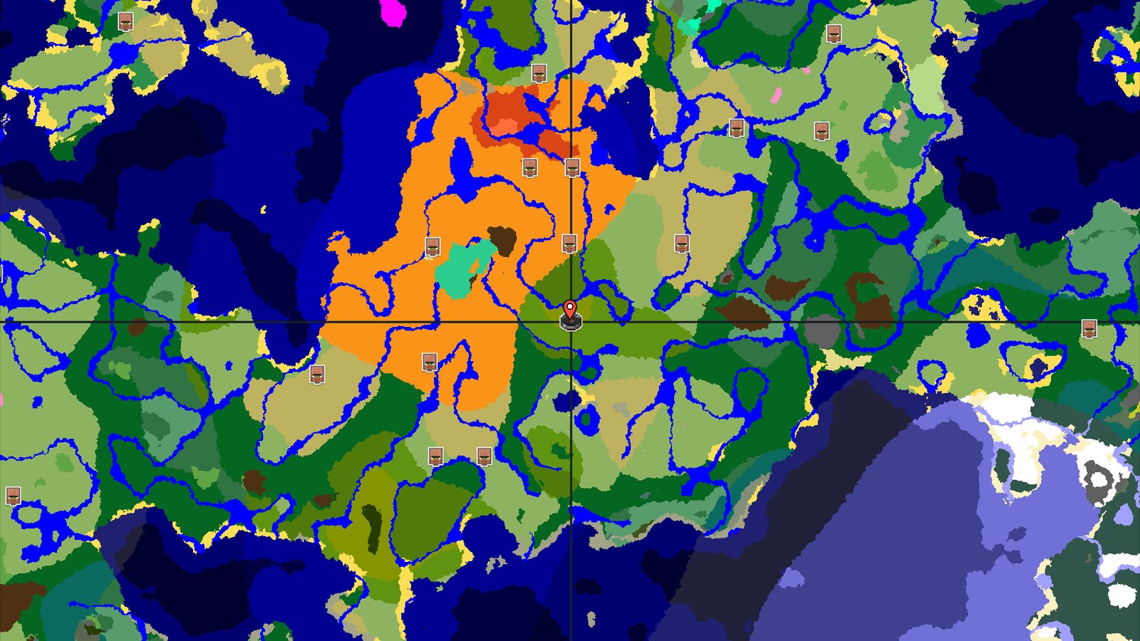 Bamboo Jungle Spawn Near Desert and Badlands — Minecraft seed preview