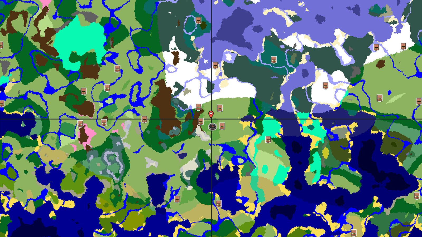 Meadow Spawn with Nearby Mountains and a Village — Minecraft seed preview