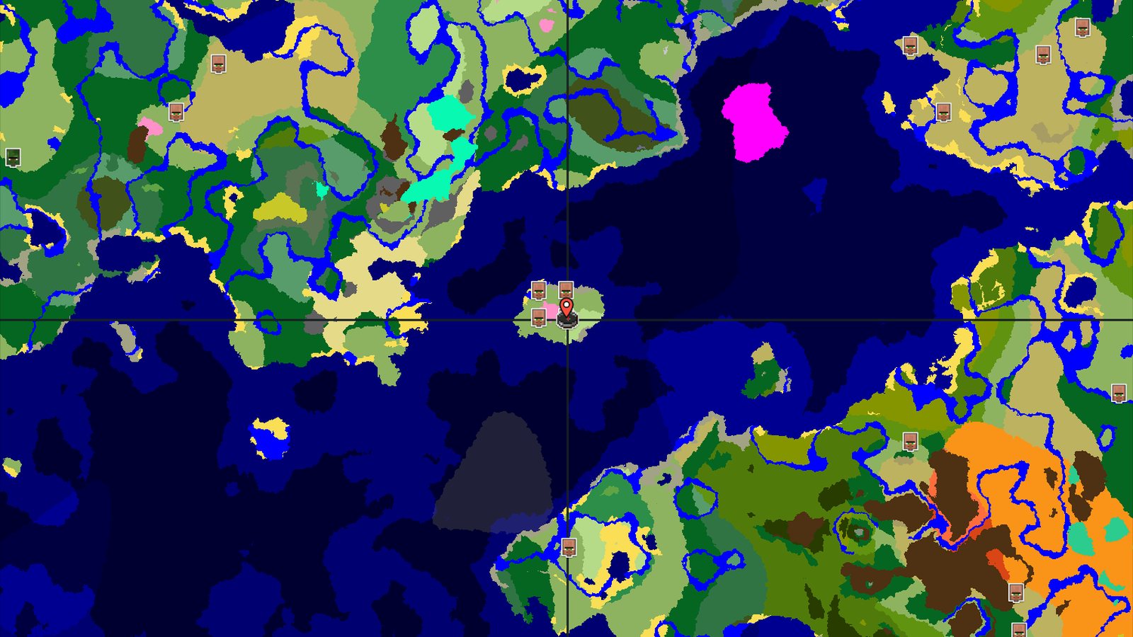 Cherry Grove Island Start with a Close Village — Minecraft seed preview