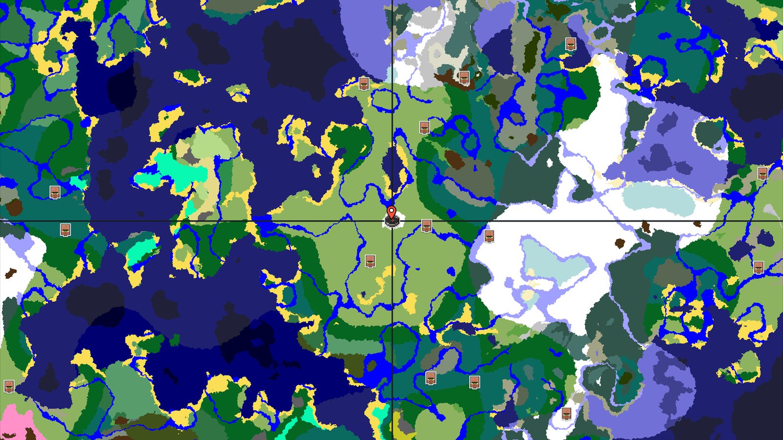 A Snowy Start with Close Structures — Minecraft seed preview