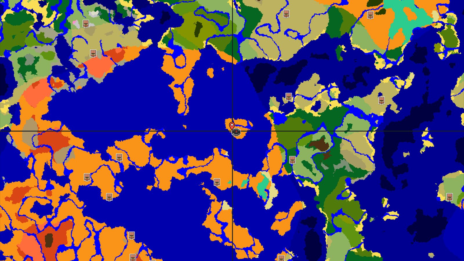 Island Desert Spawn with Nearby Trial Chambers — Minecraft seed preview