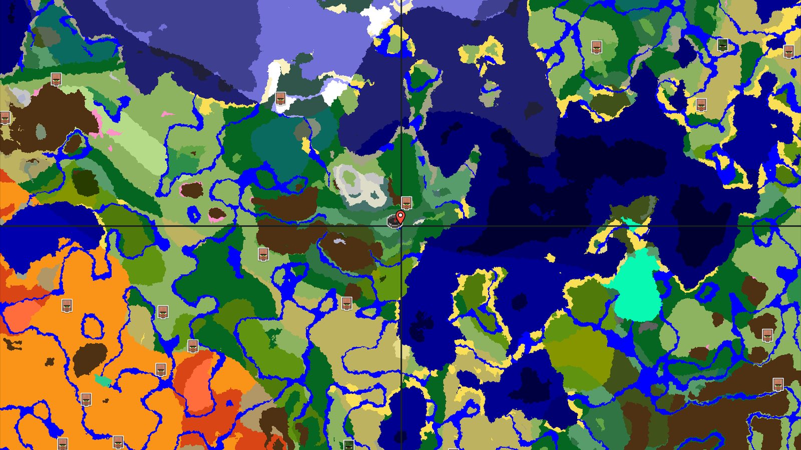 Spawn Near Jagged Peaks and a Village in Birch Forests — Minecraft seed preview