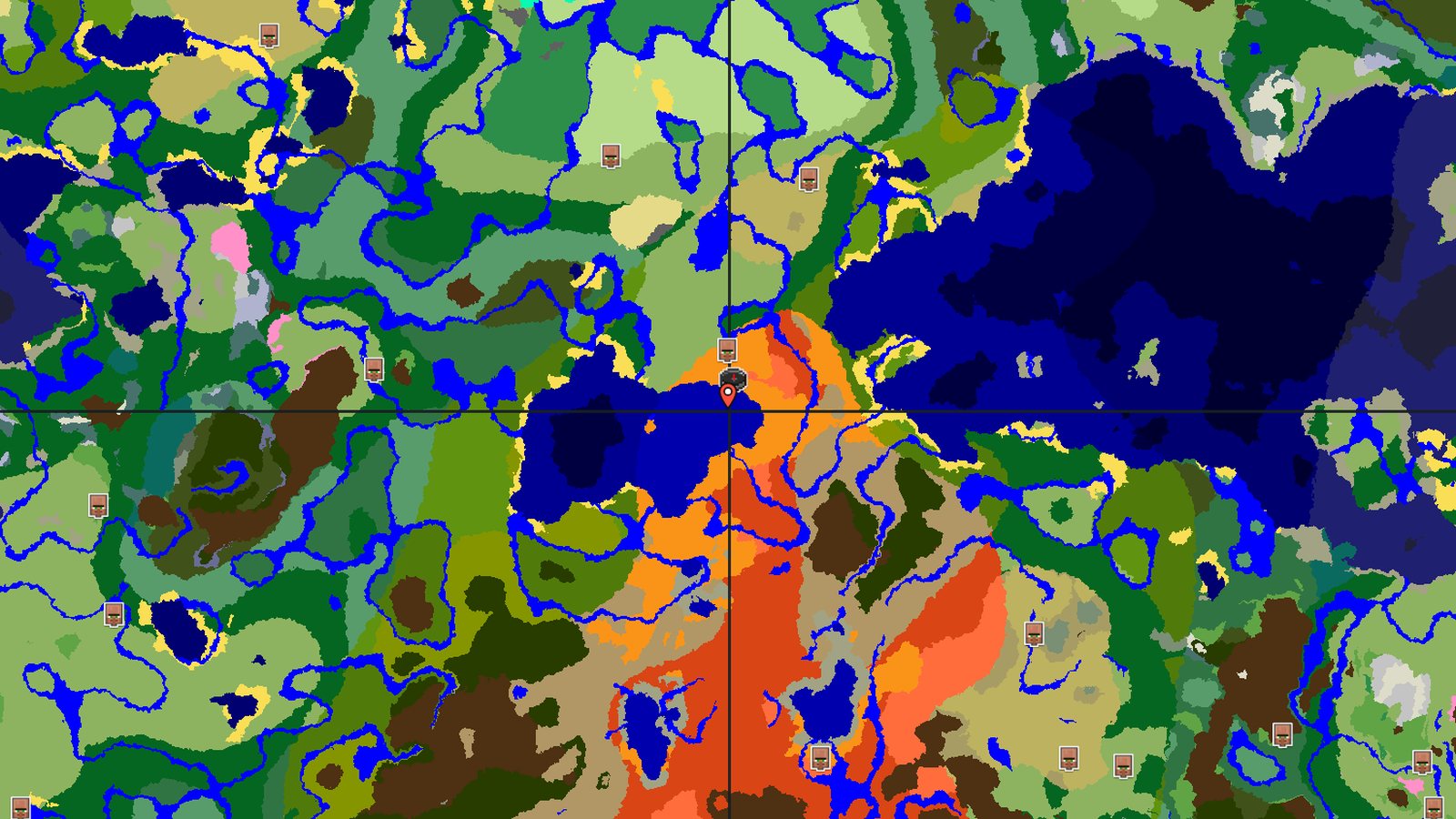 Eroded Badlands on a Desert Coast — Minecraft seed preview