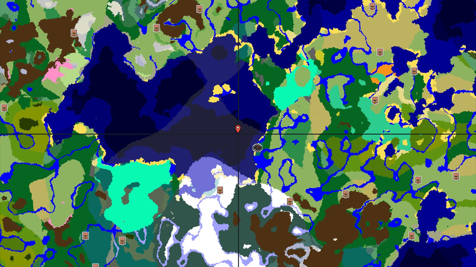 Ocean and Taiga Spawn with a Distant Ancient City — Minecraft seed preview