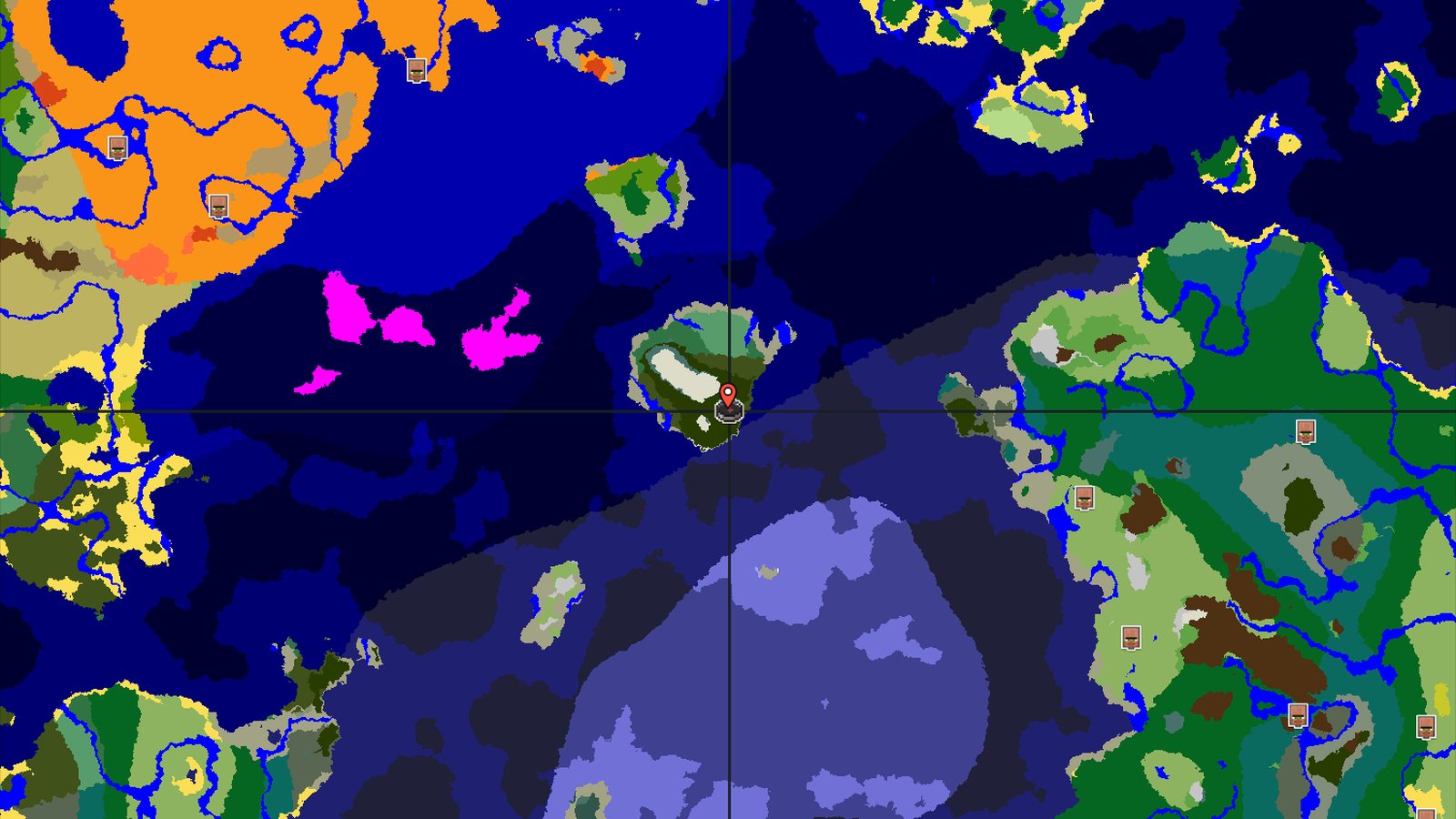 An Island Start with Nearby Mountain Peaks — Minecraft seed preview