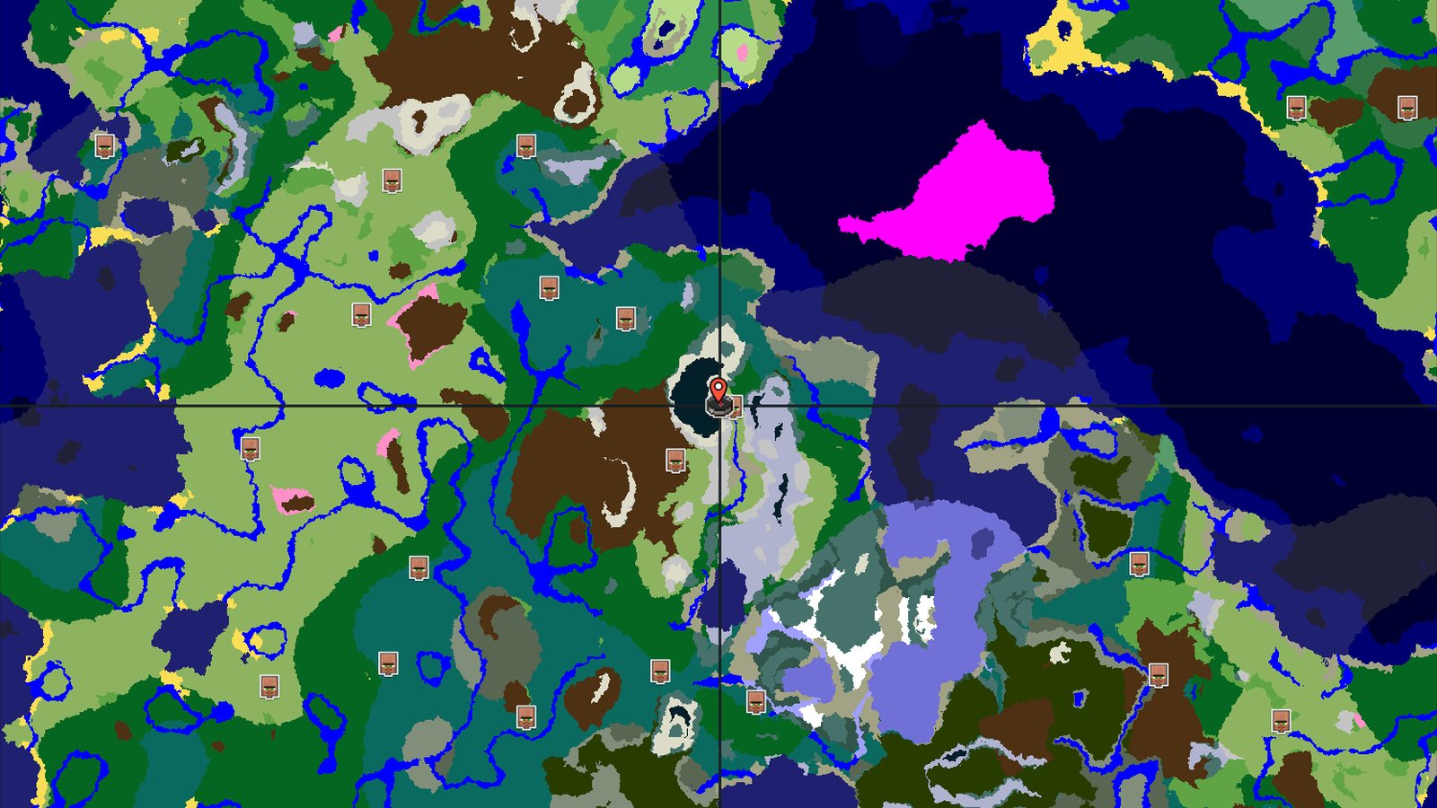 A Jagged Peaks Spawn with Village and Trial Chambers — Minecraft seed preview