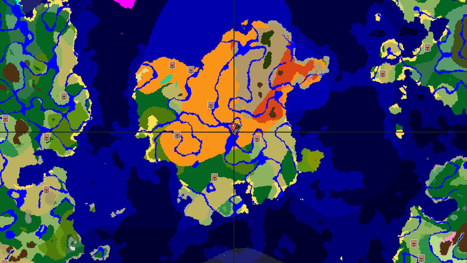 A Desert Start with Nearby Badlands and Many Structures — Minecraft seed preview