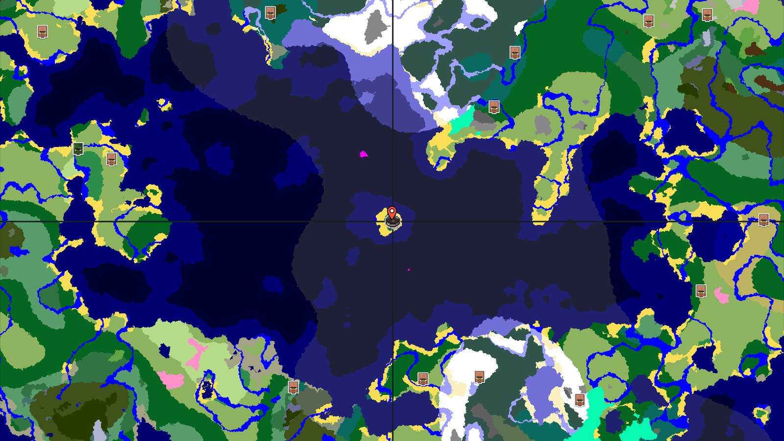 Island Spawn with a Village Just Steps Away — Minecraft seed preview
