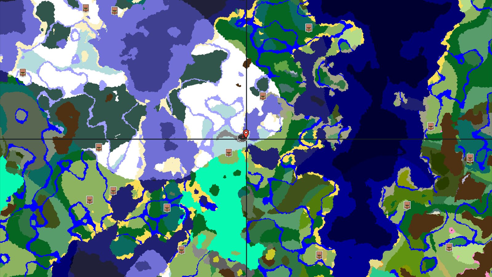 A Frozen Start with Nearby Underground Treasures — Minecraft seed preview